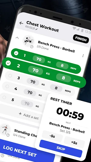 Gym Workout: Gym Log & Trainer Screenshot 1