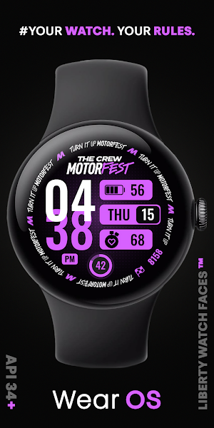 MOTORFEST Digital Watch Face Screenshot 3