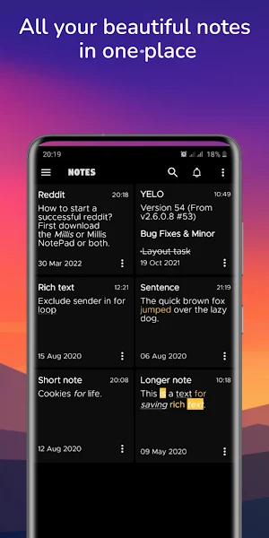 Millis NotePad: Notes Screenshot 3