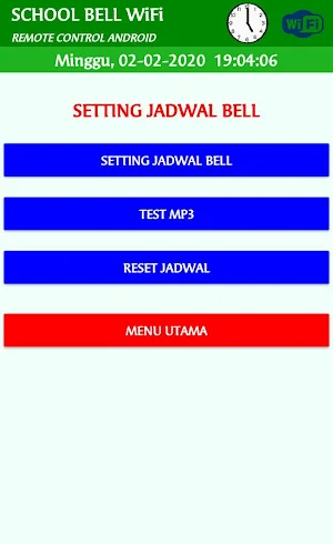 REMOTE BELL SEKOLAH WIFI Screenshot 2