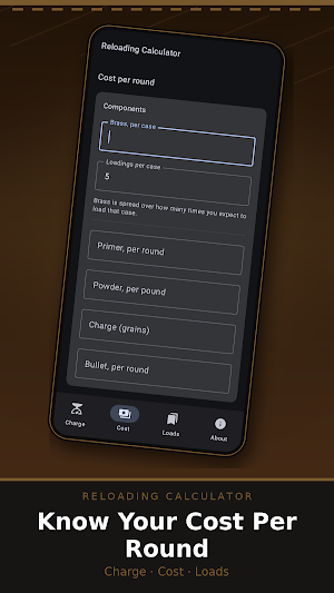 Reloading Calculator Screenshot 1