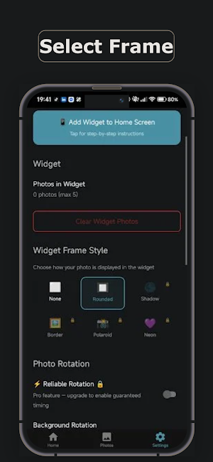 Photo Widget: Aesthetic Home Screenshot 1