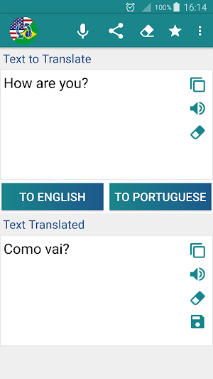 Portuguese English Translator Screenshot 0