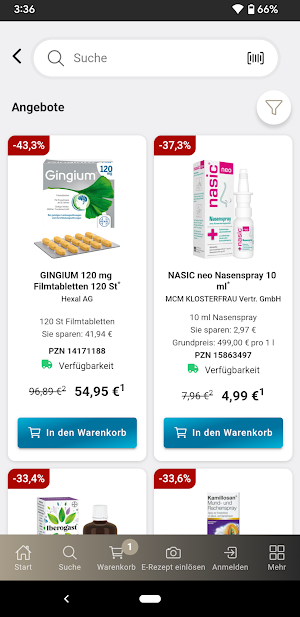 Onlineapotheke Süssmann Screenshot 1
