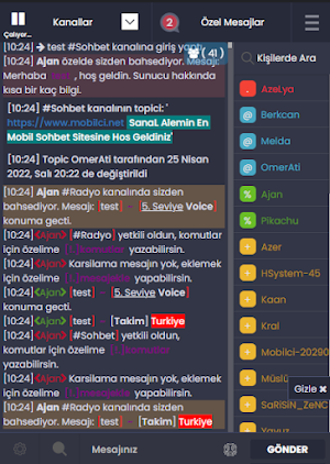 Mobilci Sohbet Screenshot 1