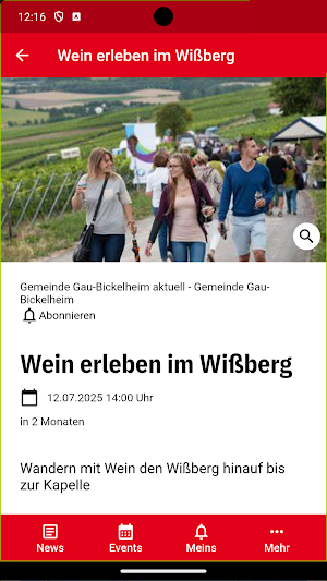 Gau-Bickelheim App Screenshot 1