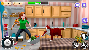 Scary Cat Simulator Mom Escape Screenshot 3