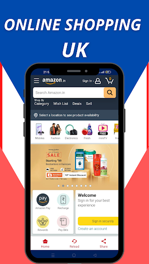 UK Online Shopping Apps Screenshot 1