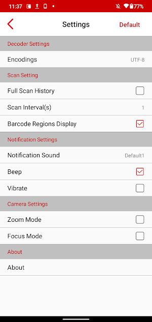 AsCameraX Demo App Screenshot 3