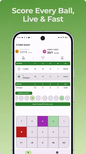 Cricket Scorer Screenshot 2