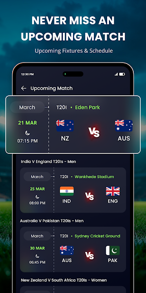 Live Cricket Score Screenshot 2