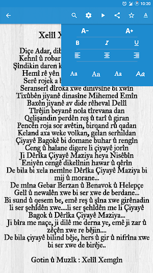 Gotinên Stranan (Kurdish Lyrics) Screenshot 2