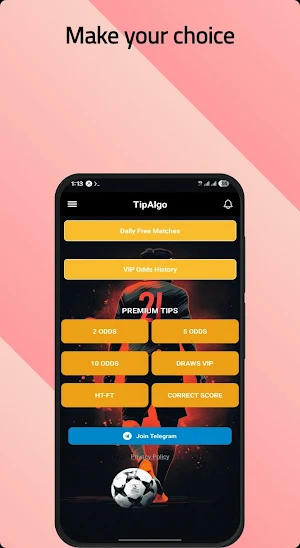 TipsAlgo- Daily football odds Screenshot 0