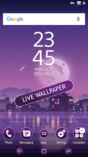 Night Live Wallpaper | Xperia™ Theme Screenshot 0