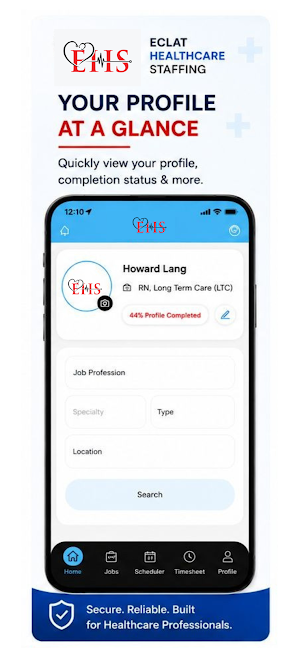 EHS Eclat Healthcare Staffing Screenshot 1