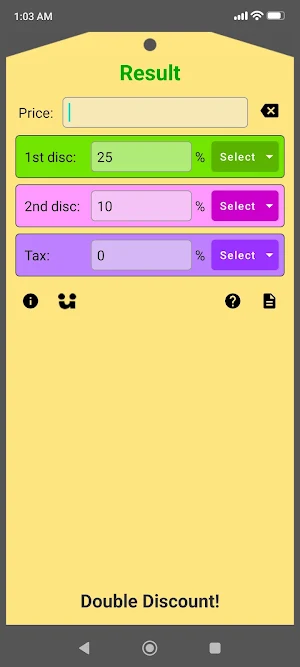 Double Discount Calculator Screenshot 0