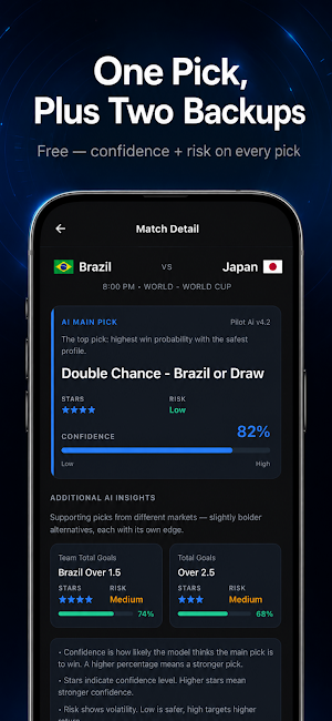 Football Pilot: AI Predictions Screenshot 0