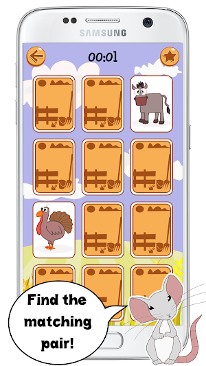 Farm Animals Matching Game Screenshot 2