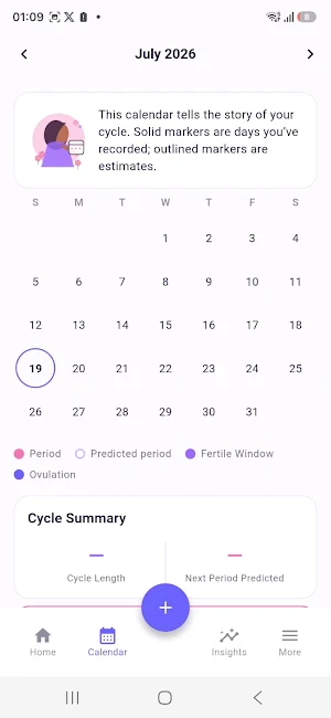 CycleCare: Period Tracker Screenshot 3