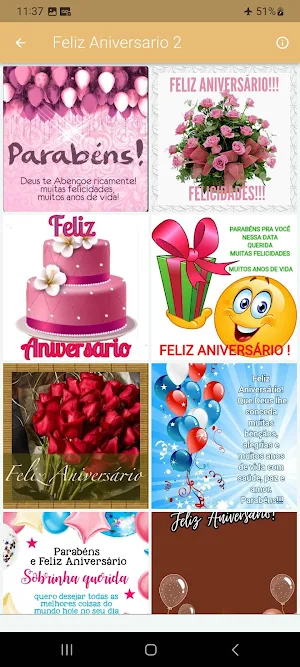 Mensagens de Feliz Aniversario Screenshot 2