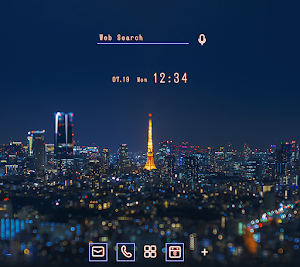 Tokyo Nightscape Theme +HOME Screenshot 0
