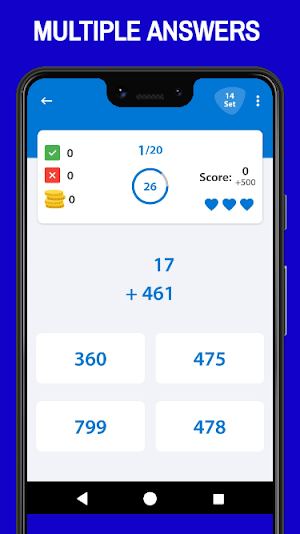 Math Quiz Practice Game - All Levels Screenshot 3