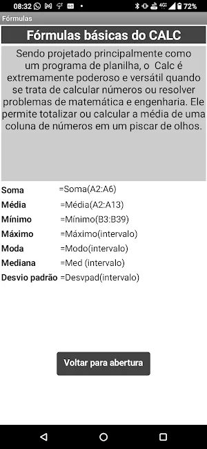 Planilhas eletrônicas Calc Screenshot 2