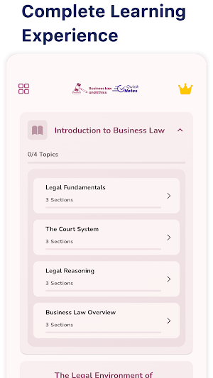 Business Law and Ethics Screenshot 0