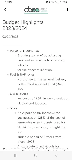 OBAA Tax App Screenshot 1