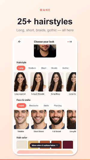 Mane: Hair Try-On Screenshot 1