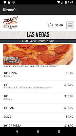 Rizano's Pizza and Pasta Screenshot 1