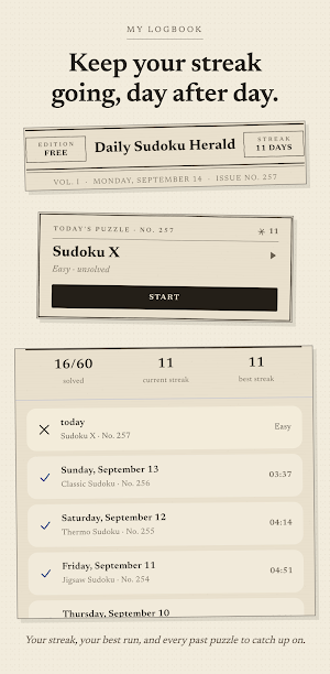 Daily Sudoku Herald Screenshot 2