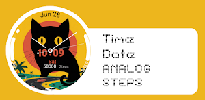 Great Catty Analog Watch Face Screenshot 1