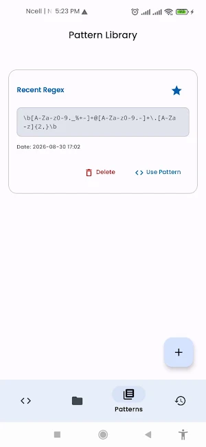 Regex Tester: Pattern Scanner Screenshot 0