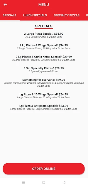 Angelo's Pizza Screenshot 2