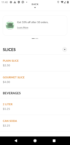 Fred's NY Pizzeria Screenshot 2