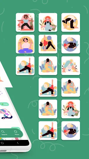 Yoga Stickers Screenshot 2