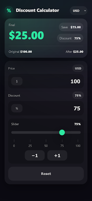 Discount Calculator Screenshot 2