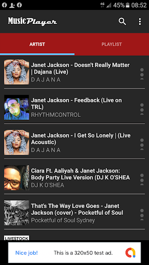 Janet Jackson music players Screenshot 0