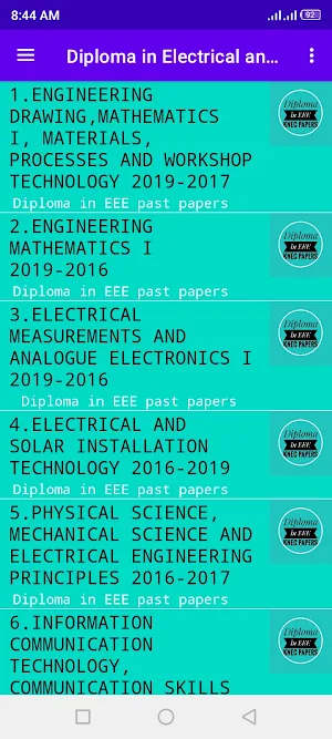 Diploma in Electrical papers Screenshot 0