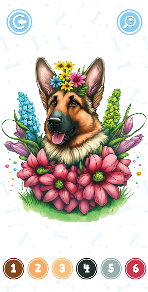 Dogs Color By Number Screenshot 3