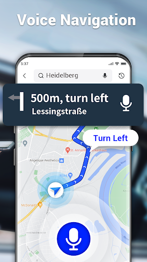GPS Voice Navigation: Live Map Screenshot 1