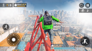 Going Up Parkour Rooftop 3D Screenshot 1