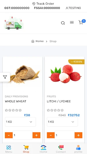 Freshcart App Screenshot 1