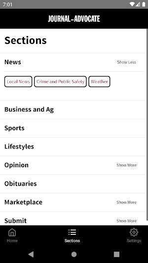 Journal Advocate Screenshot 2