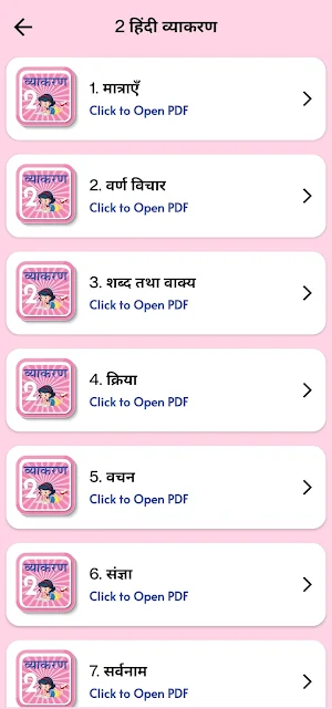 Class 2 Hindi Grammar Vyakaran Screenshot 1