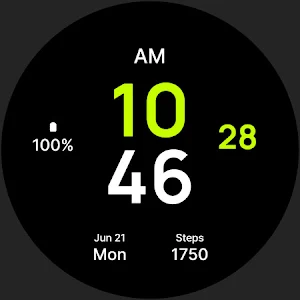 Black Z Watch Face Screenshot 3