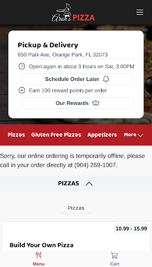 Aron's Pizza Screenshot 1