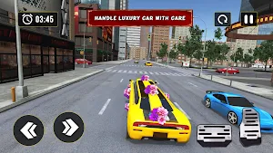Luxury Wedding Limousine Taxi: 3D Car Driving 2021 Screenshot 2