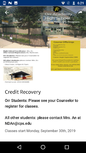 Orr Academy High School Screenshot 0